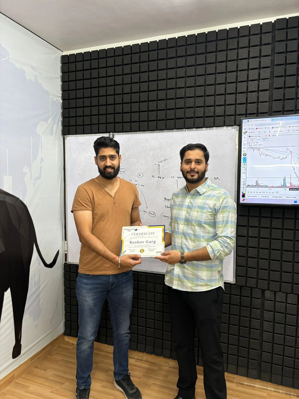 Student sharing testimonial at Trading Smart Edge